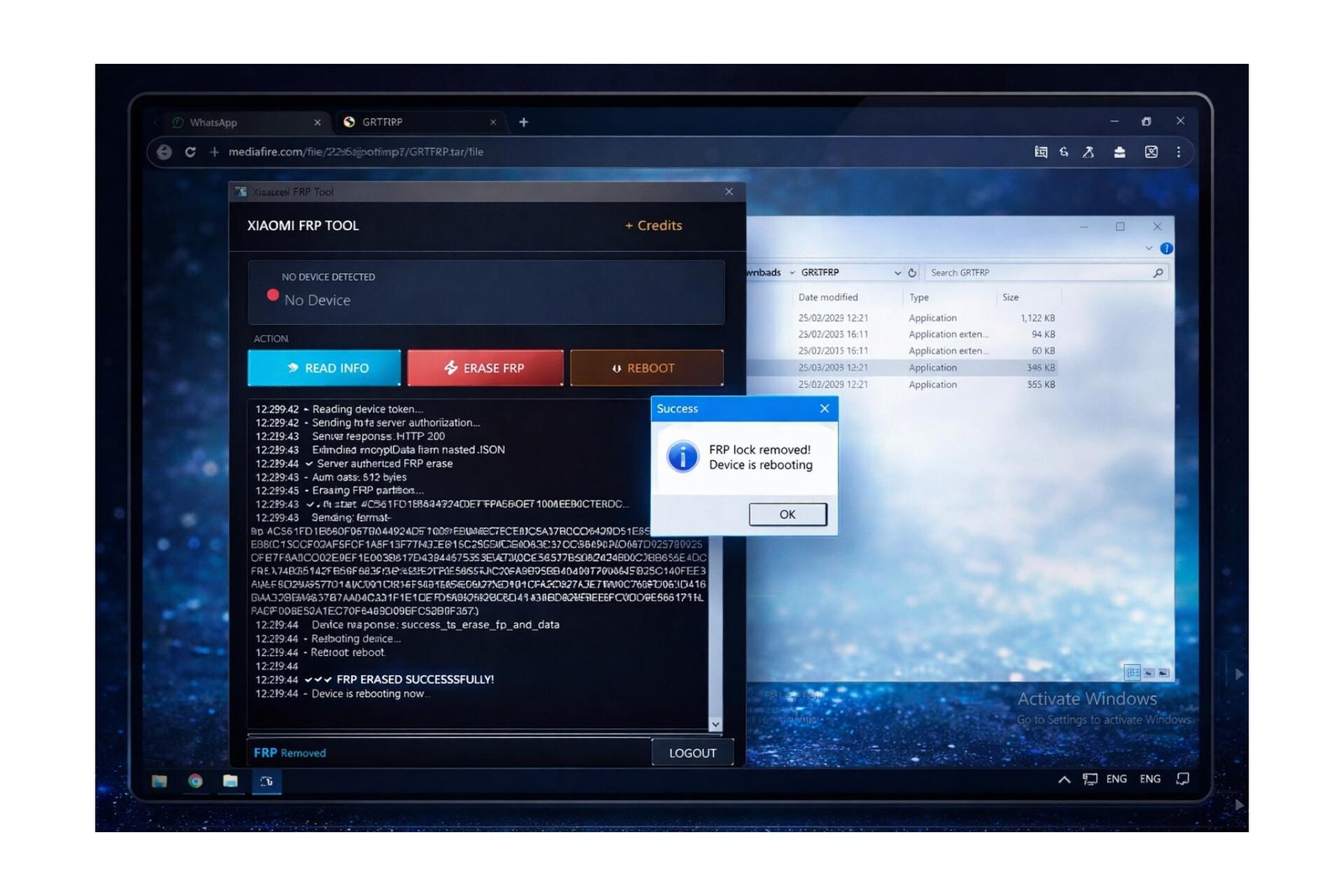 Galaxy Realme ( xiaomi FRP Tool )- Credits Existing Users
